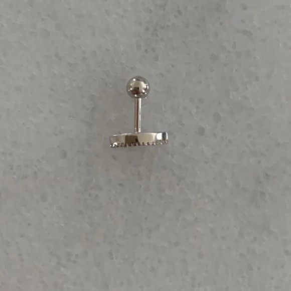 COPY - Sterling Silver Crystal Evil Eye Cartilage Earring Daith Conch - Picture 2 of 3